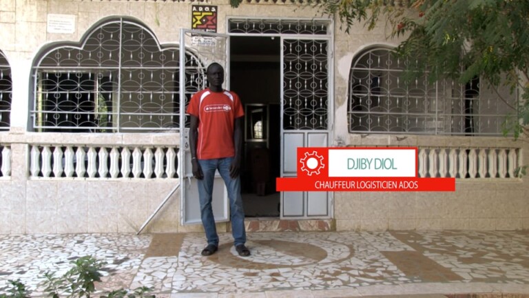 Djiby Diol, chauffeur logisticien ADOS