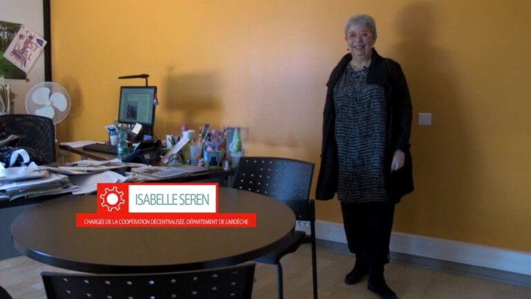 Isabelle Seren, chargé de la coopération décentraliséé, département de l'Ardèche