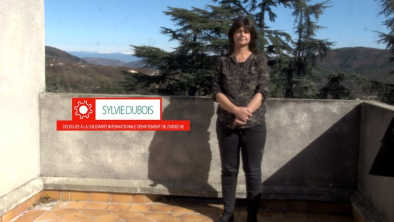 Sylvie Duvois, déléguée à la solidarité internationale, département de l'Ardèche